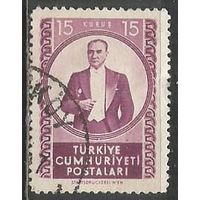 Турция. Кемаль Ататюрк. Первый Президент. 1952г. Mi#1324.