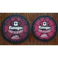 Подставка под пиво Rouge de Fleur крафтовой пивоварни Gletcher Brewery /г.Клин, Московская обл., Россия/ маленькая