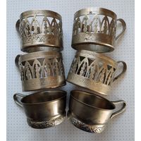 Подстаканники времен СССР. мнц 4 + 2