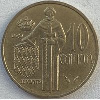 Монако 10 сантимов 1978 г.