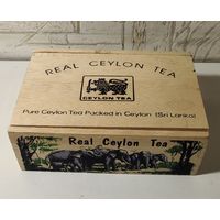 Деревянная шкатулка от цейлонского чая