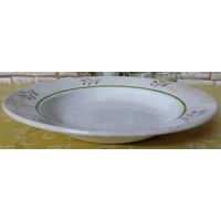 Тарелка суповая-8 СССР. Каменнобродский фаянсовый завод (Каменнобродск), 1950-е гг