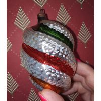 Ёлочная игрушка ГДР бугристый вихрь