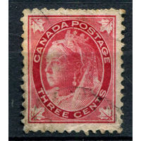 Британские колонии - Канада - 1897/98г. - королева Виктория, 3 с - 1 марка - гашёная [Mi 57]. #3-WB-94-A-2