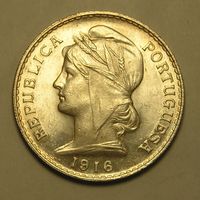 Португалия, 50 Сентавос 1936 Серебро, UNC