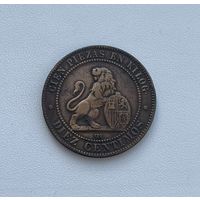 ИСПАНИЯ  10 сентимо 1870 г.