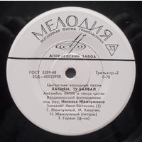 Ансамбль Песни И Танца Цыган Владимирской Филармонии, миньон 1968