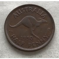 Австралия пол-пенни 1950 Георг VI