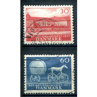 Дания - 1957г. - 150 лет национальному музею - 2 марки - полная серия, гашёные [Mi 367-368]. #3-WB-101-A-2