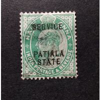 Великобритания\319с\ княжества Индии. Патиала.  1903, Эдуард VII. Служебная
