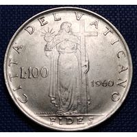 Ватикан 100 лир 1960 г.