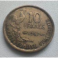Франция 10 Франков, 1957  6-11-6