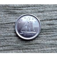 Werty71 Канада 10 центов 2009 Елизавета 2 Корабль гафельная канадская рыбацкая шхуна