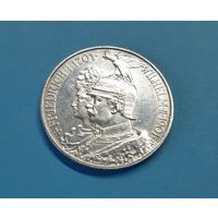 Германия. 2 марки. 1901 год. 200 лет Пруссии. Отличная! Серебро