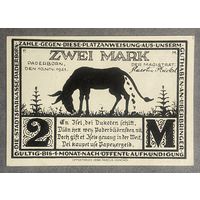 Нотгельд 2 марки 1921 год. Падерборн. Веймарская республика.