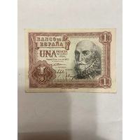 Испания 1 песета 1953 год.-0901