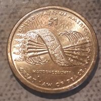 1 доллар США 2010 Великий закон мира серия "Коренные американцы"