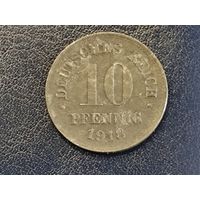 Германия 10 пфеннигов 1918