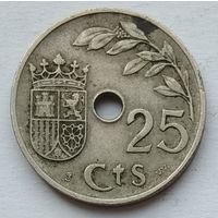 Испания 25 сентимо 1937 г.