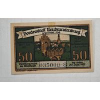 1921 год 50 пфеннигов  Германия
