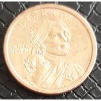 1 доллар 2013D США Сакагавея Договор с делаварами