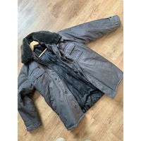 НОВАЯ универсальная зимне-осенняя ДЛИННАЯ  куртка  белорусской милиции. р 52-3 как минимум. Толстая подкладка отстёгивается.