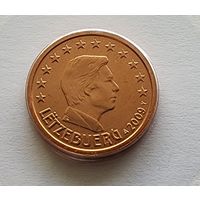 Люксембург  1 евроцент, 2009 из официального набора BU