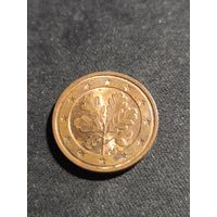 Германия 2 евроцента 2015 D