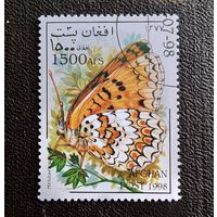Марка Афганистан 1998 год Бабочка