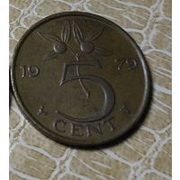 Нидерланды. 5 центов 1979