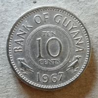 Гайана 10 центов, 1967 год,