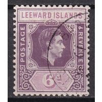 169.BrKCI. Великобритания. Колонии. Подветренные острова. Стандарт. Георг VI. 1947 г. 6P. Mi.#100b.