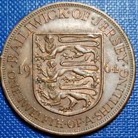 Джерси 1/12 шиллинга 1964 г.