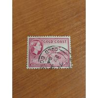 1952 Британская колония Золотой Берег поезд железная дорога королева (4-4)