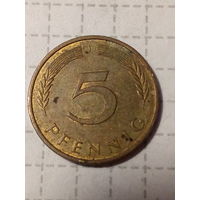 5 Пфеннигов ФРГ 1992 год J