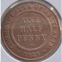 Австралия 1/2 пенни 1929 г. В холдере