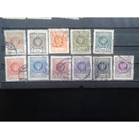 Польша, 1924. Стандарт. Герб орел в лавровом венке, полная серия