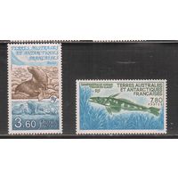Французские Антарктические Территории-1991(Мих.274-275) , ** , Морская Фауна,(полная серия)