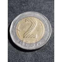 Болгария 2 лева 2015