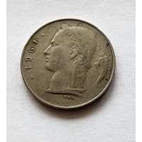 Бельгия 1 франк, 1961 Надпись на голландском - 'BELGIE'