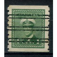 Британские колонии - Канада - 1942/43г. - король Георг VI, б/п:8, 1 с - 1 марка - предварительное гашение [Mi 216 C]. #3-WB-94-KS-2