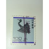 Япония 1953 год Изображен баклан, используемый для традиционной ловли рыбы.