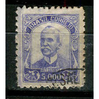 Бразилия - 1928/1929 - Руй Барбоза 5000R - [Mi.306A] - 1 марка. Гашеная.  (Лот 4JF)-TG2P16