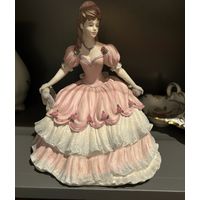 Статуэтка Дама в розовом Англия Coalport винтаж