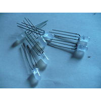 Светодиоды двухцветные, трехногие, 7шт.