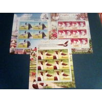 Беларусь 2011 голуби 3 листа