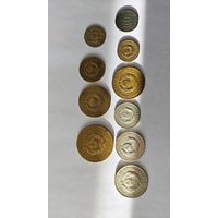 Лот монет 1926 г (5 копеек, 3 копейки , 2 копейки , 1 копейка)+ 1927г (20 копеек,15 копеек, 10 копеек, 3 копейки,1 копейка, полкопейки)
