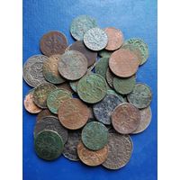 КАКАЛИКИ обыкновенные. На панно, поделки, инсталляции. 40+ монет, 120 гр. II Польская республика. Бронза, никель. С 1 рубля.