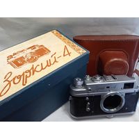 Зоркий 4 рабочий + оригинальная коробка пленочный фотоаппарат СССР