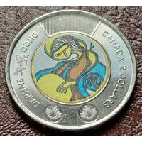Канада 2 доллара, 2025 Посвящение жизни и творчеству Дафны Оджиг    С РУБЛЯ